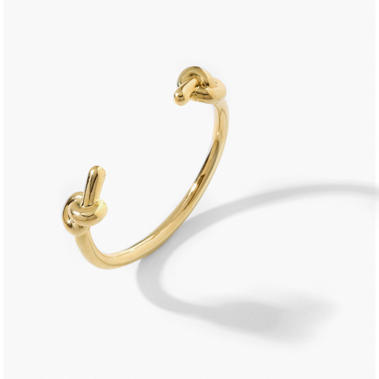 BRACELETE NEW TWIST NÓ DUPLO EM OURO