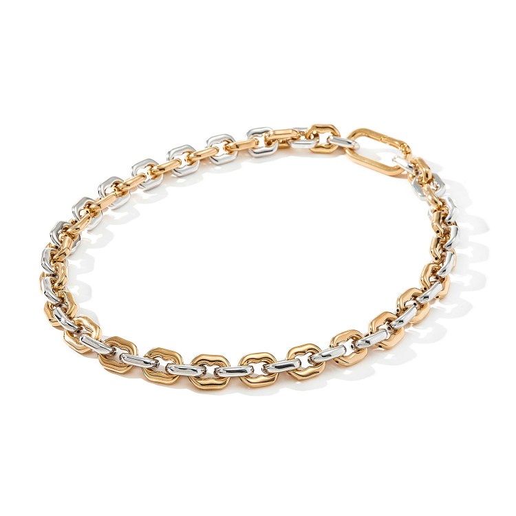 Colar Links retangular mix pequeno